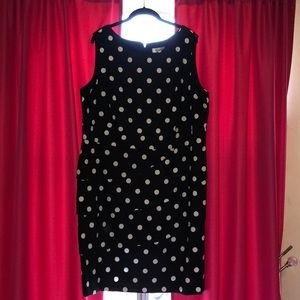 Sleeveless polka dot dress by dress barn